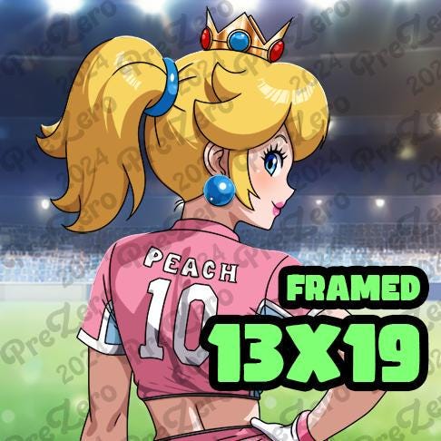 ピーチ姫 ピーチ姫 - [スーパーマリオストライカーズ] 限定ファインアート