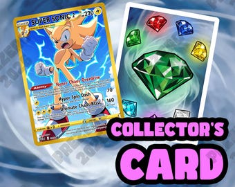 Super Sonic 2 - [Sonic the Hedgehog] Limited Holo Collector's Card (Cased)