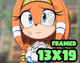 Tikal the Echidna (Altar) - [Sonic The Hedgehog] Limited Fine Art Print (Framed)