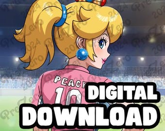 Princess Peach - [super Mario Strikers] Limited Fine Art Print