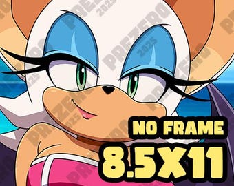 Rouge the Bat (Palm Beach) - [Sonic the Hedgehog] Limited Fine Art Print