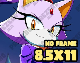 Blaze the Cat - [Sonic The Hedgehog] Limited Fine Art Print