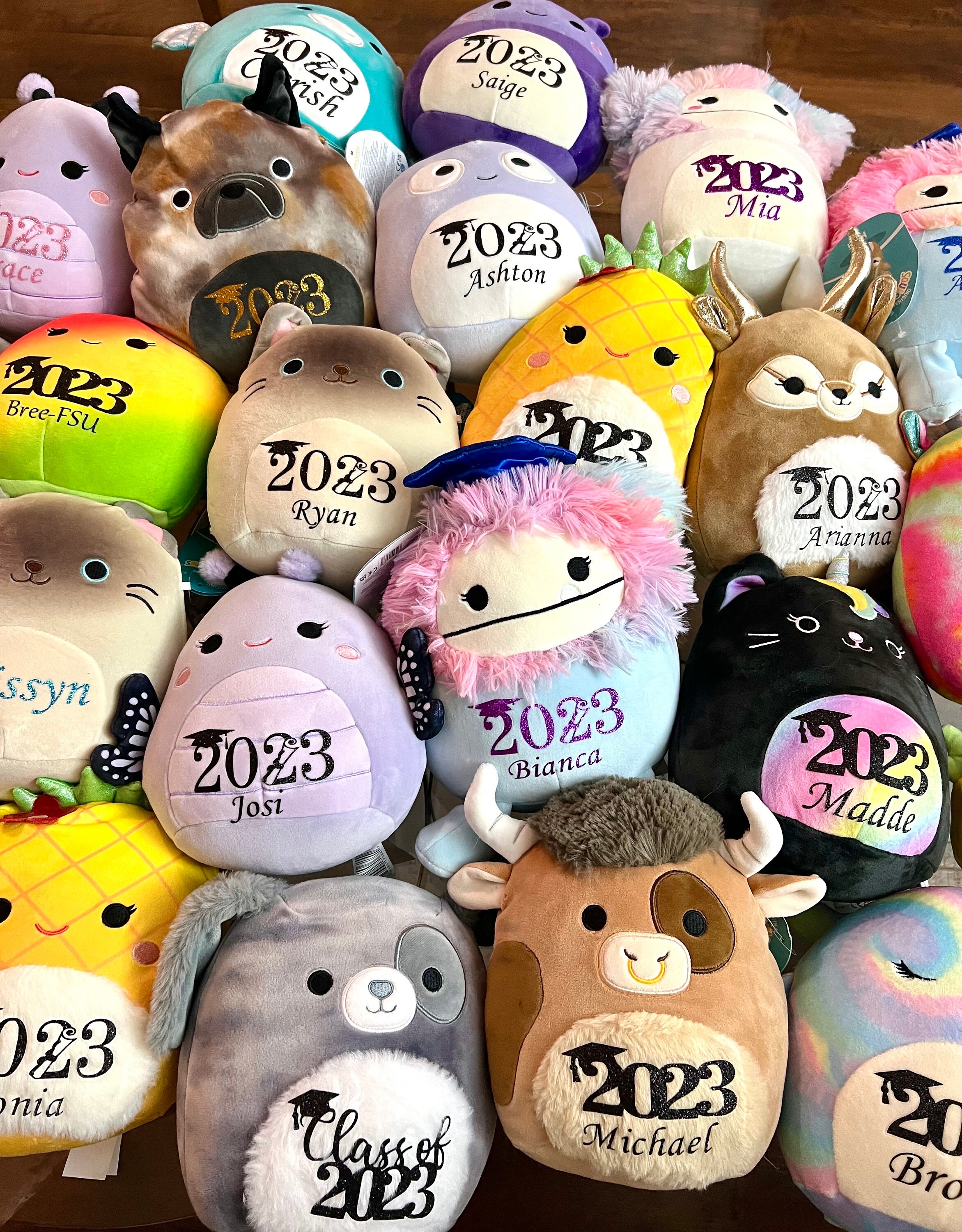 Graduation Squishmallow Plush 7.5 With Name and Class of 2023 Etsy Canada