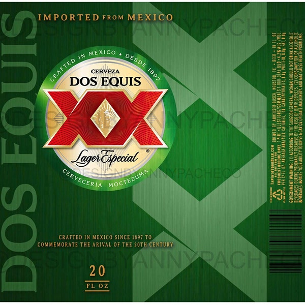 Plantilla beer Dos Equis XX