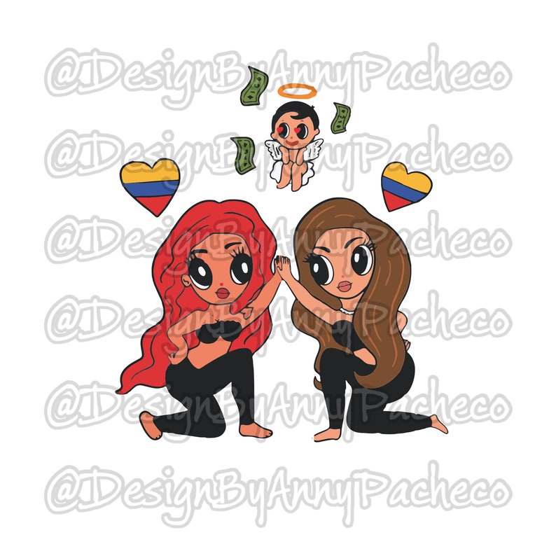 Imagen De Karol G Con Shakira - Etsy