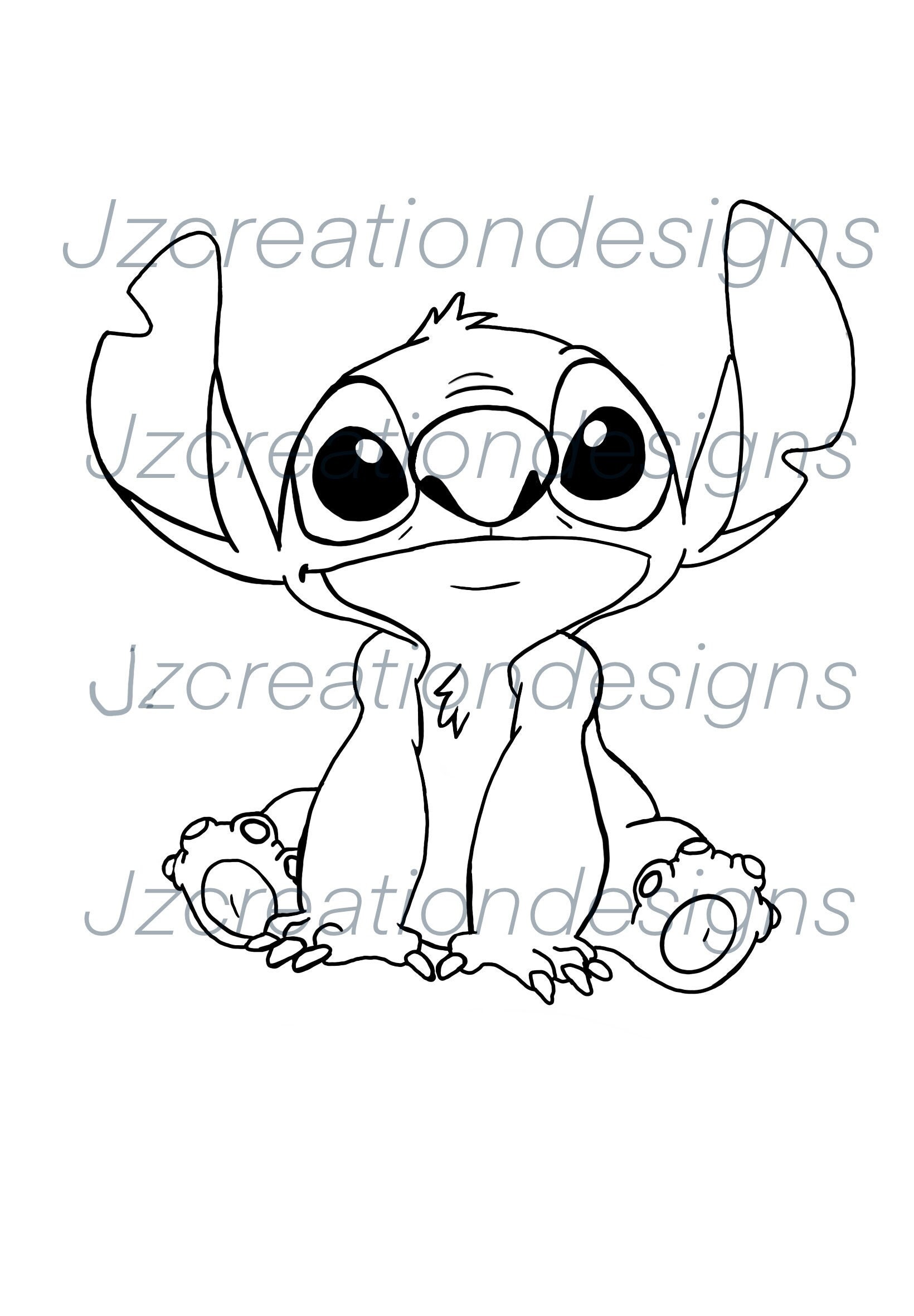 Elvis Stitch Coloring Pages
