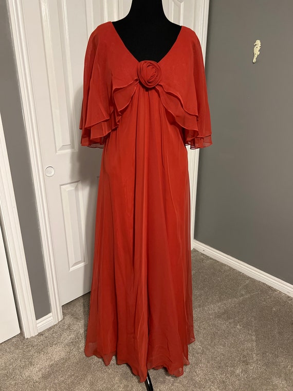 Alyce 1970’s Vintage Chiffon Style Gown