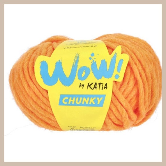 WOW Chunky Yarn by Katia, Super Chunky Yarn, Beginner Yarn 