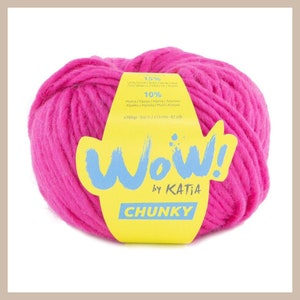 WOW Chunky Yarn by Katia, Super Chunky yarn, Beginner Yarn