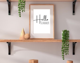 Hello Summer,Hello Spring,Hello Fall,Hello Winter,digital art, seasons, digital download, home decor, office decor, printable art, digital