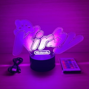 Sign Logo Lamp Led Kirby en Nintendo in acryl - Display Man Cave Cartel