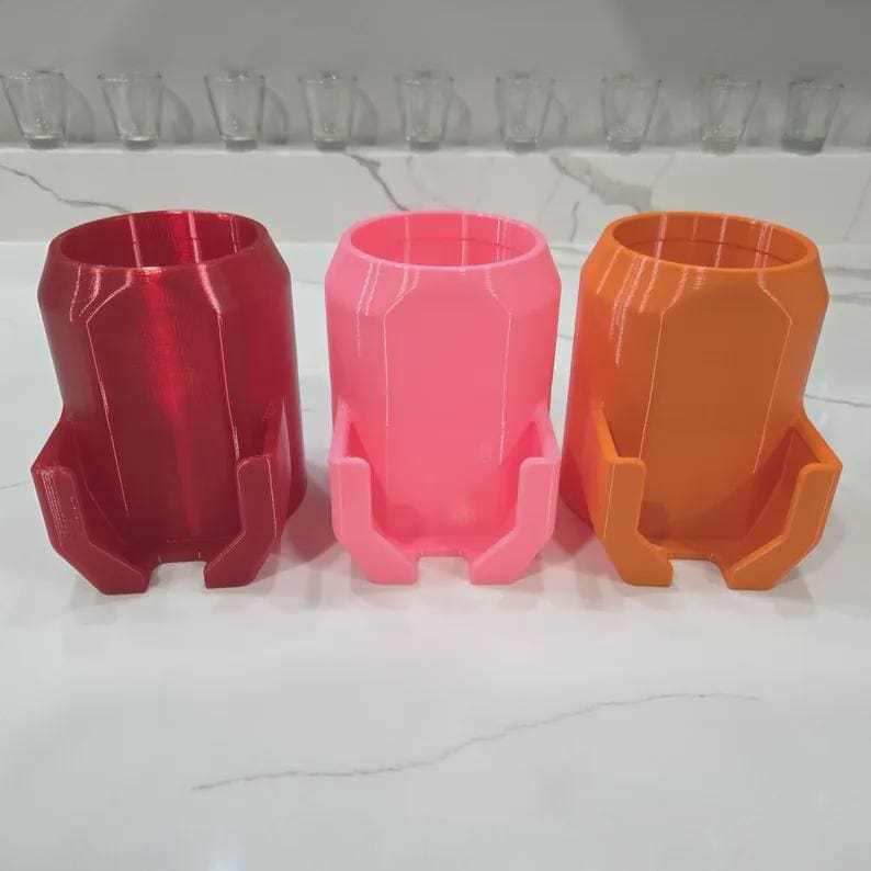 This is a custom design by a professional engineer who loves to party. This Can insulator holds a standard 12 oz can used by MOST beverage brands and a can of the Z brand.  This item is made of Ultra flexible material and is nearly indestructible. The design utilizes a Hollow core to generate ideal thermal dynamic performance to prevent the warmth of your hand from heating up your drink.