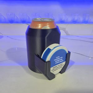 Beer and Zn Insulator, standard 12oz Can and Nicotine Coolie, Soda and Pouches cozie, Tactical Gift for Military or College Guy, 3D Printed