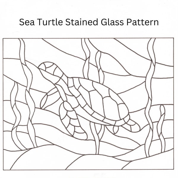 Turtle Stained Glass - Etsy