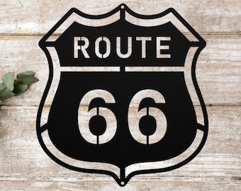 Historic Route 66 Metal Sign, State Route 66 Decor, Custom Route 66 Art, Steel Route 66 Sign, Classic Route 66 Logo, Iconic Highway Sign, Ro
