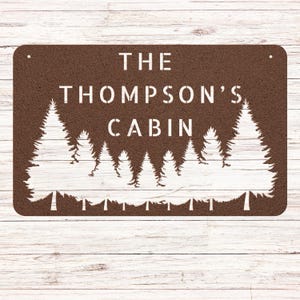 Cabin Name Sign, Custom Cabin Sign, Family Name Cabin Decor, Rustic Cabin Sign, Cabin Entrance Sign, Cabin Decor, Custom Cabin Name