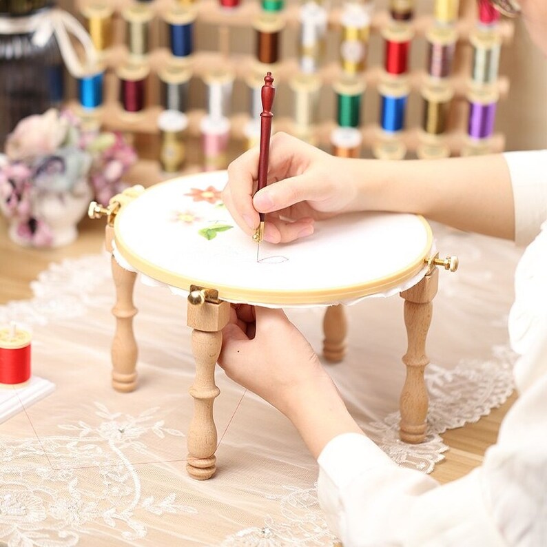 Adjustable Embroidery Hoop Holder Adjustable Embroidery Etsy