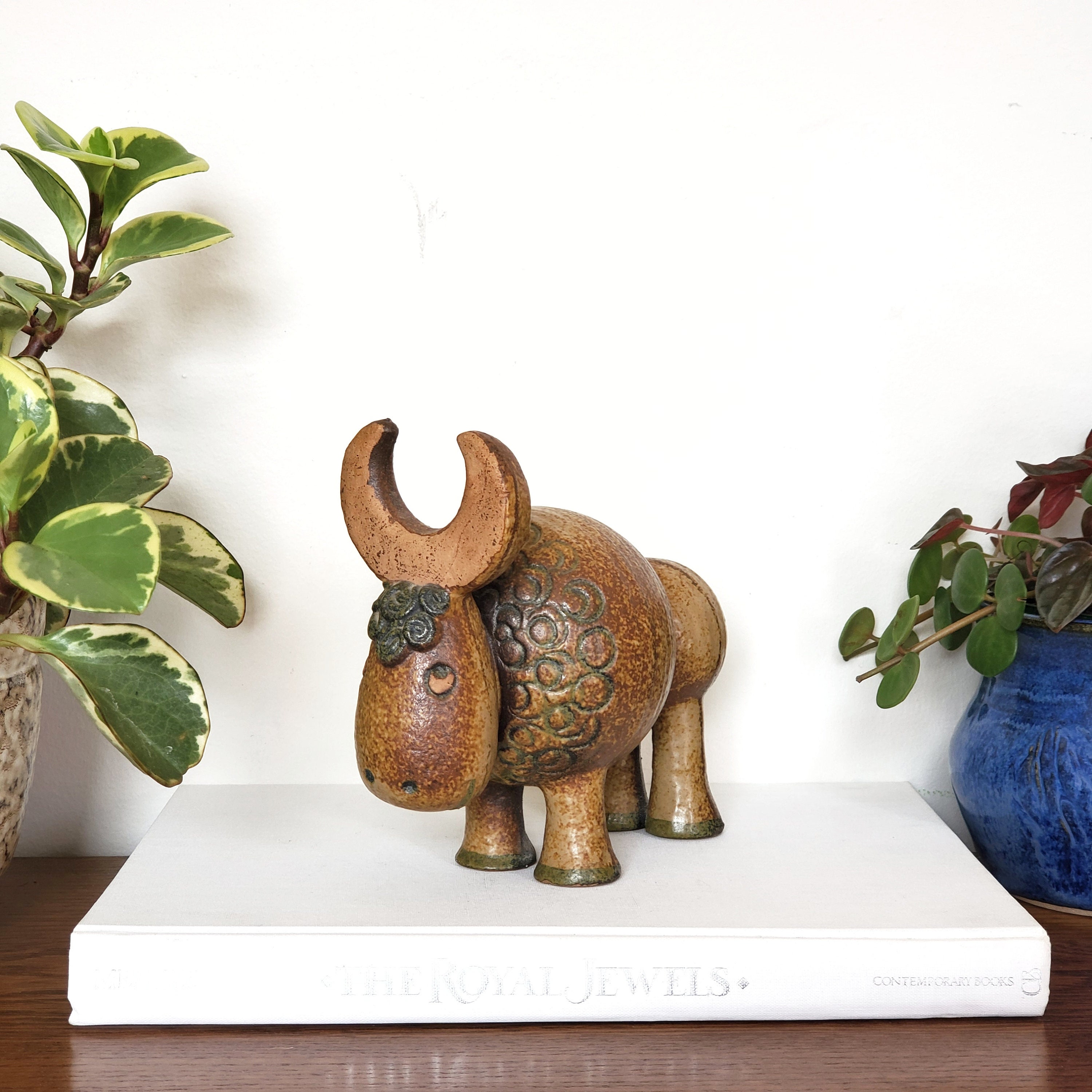 Lisa Larson Jura Buffalo Bison Gustavsberg Sweden 1970's