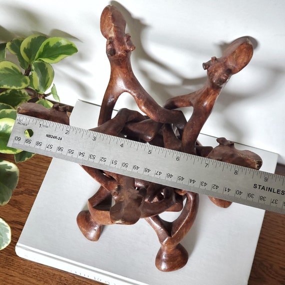 5 Camels Hand Carved Wood Folding Pedestal Stand - Etsy