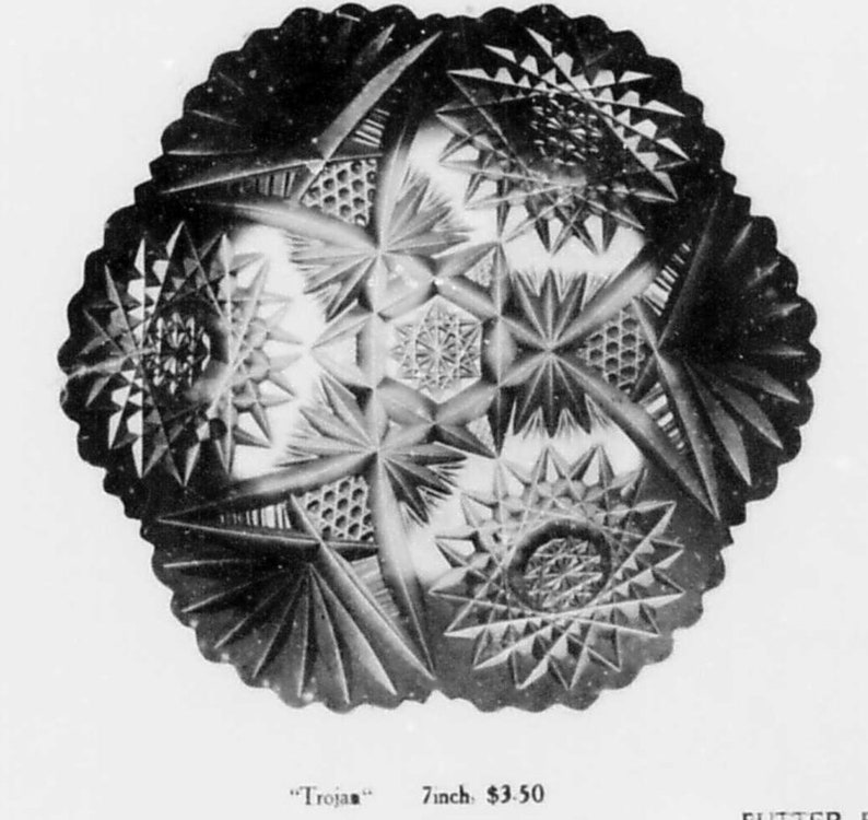 ABP Dish Gundy Clapperton Troyan Pattern Dish American - Etsy