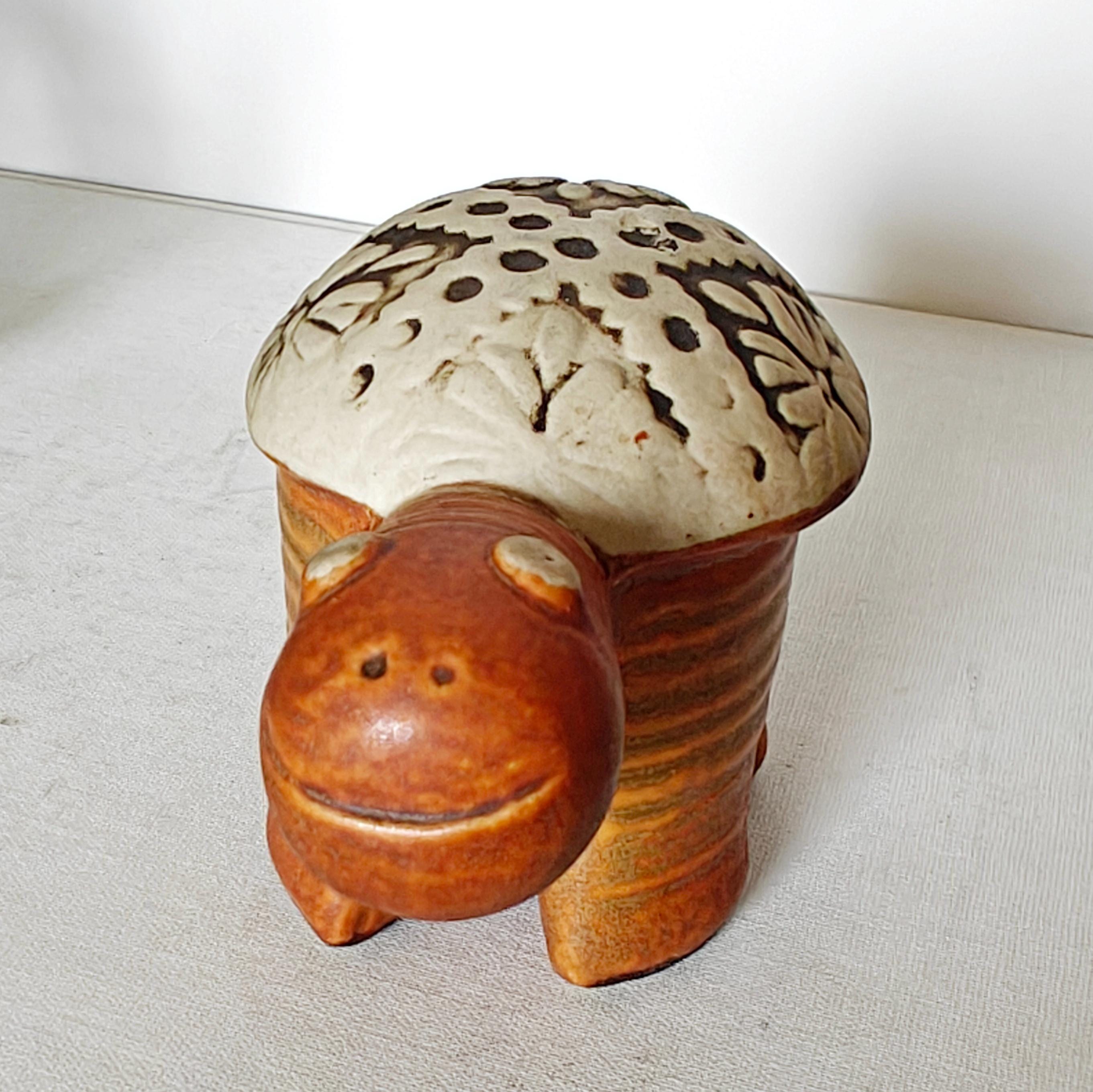 Lisa Larson Stoneware Turtle Gustavsberg JURA Series Swedish