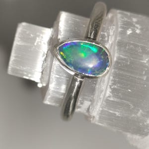 Coober pedy opal doublet ring size 62