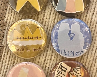 Hamilton Musical Small Pins Art Digital Handmade Artist Theatre