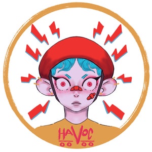 Roller Derby Blocker Sticker, Clear Background, 3x3 inch Roller Derby Position Sticker, Roller Derby Wife Gift