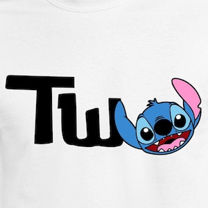 Stitch 2 Geburtstag Digitale Dateien | Cricut | Silhouette Cameo | SVG-Schnittdateien | Digitale Dateien | PDF | Eps | DXF | PNG | Lilo & Stitch