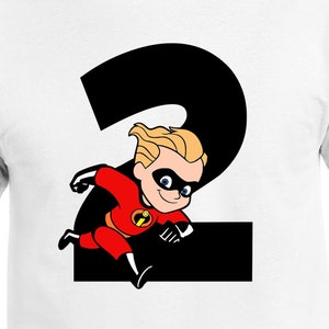 Dash 2. Geburtstag Digitale Dateien | Cricut | Silhouette Cameo | SVG-Schnittdateien | Digitale Dateien | PDF | Eps | DXF | PNG | Die Unglaublichen