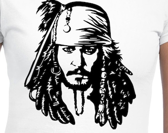 Jack Sparrow Cut Files | Cricut | Silhouette Cameo | Svg Cut Files | Digital Files | PDF | Eps | DXF | PNG | Pirates Of The Caribbean