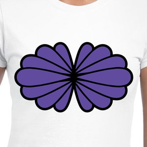 Ariel Muscheln Digital Cut Files | Cricut | Silhouette Cameo | Geschnittene Dateien | Digitale Dateien | PDF | eps | DXF | PNG | Die kleine Meerjungfrau