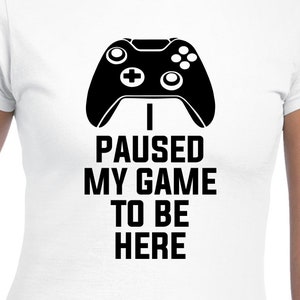 Pausé mi juego para estar aquí Cortar archivos / Cricut / Silhouette Cameo / Svg Cortar archivos / Archivos digitales / PDF / Eps / DXF / PNG / Videojuegos