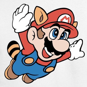 Arquivos de corte digital do Raccoon Mario | Cricut | Silhouette Cameo | Arquivos de corte SVG | Arquivos digitais | PDF | Eps | DXF | PNG | Super Mario Bros