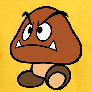 Goomba Digital Cut Files | Cricut | Silhouette Cameo | SVG-Schnittdateien | Digitale Dateien | PDF | Eps | DXF | PNG | Super Mario Bros