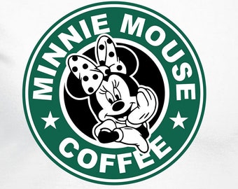 Minnie Coffee Cut Files | Cricut | Silhouette Cameo | Svg Cut Files | Digital Files | PDF | Eps | DXF | PNG | Mouse