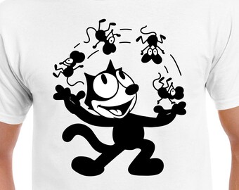 Felix The Cat Juggling Mice Digital Cut Files | Cricut | Silhouette Cameo | Svg | Digital Files | PDF | Eps | DXF | PnG | Felix The Cat