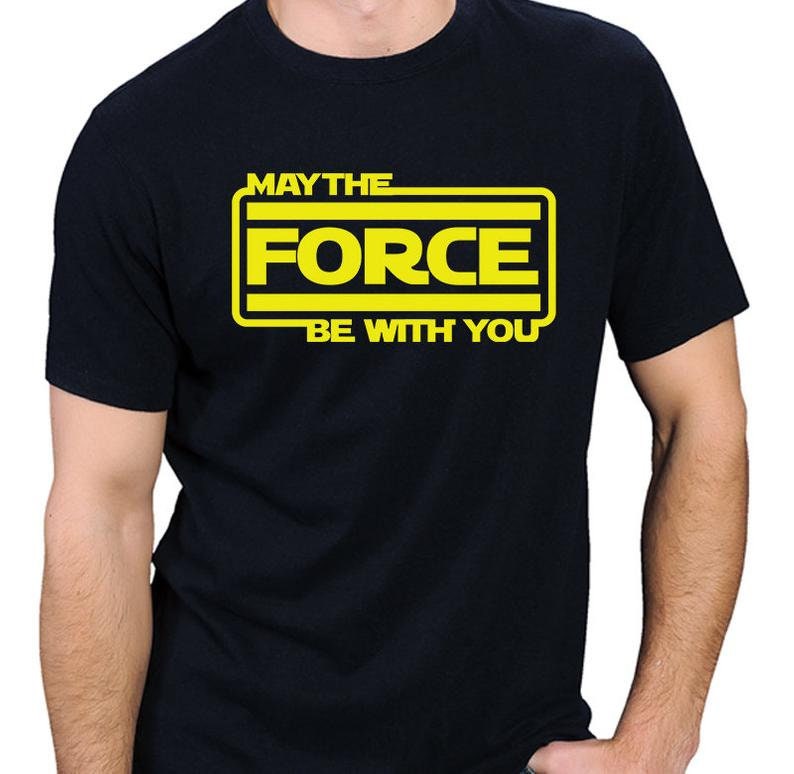 T-shirt Star Wars MAY THE FORCE BE WITH YOU - Homme, Neuf Avec étiquette, Matière Mixte
