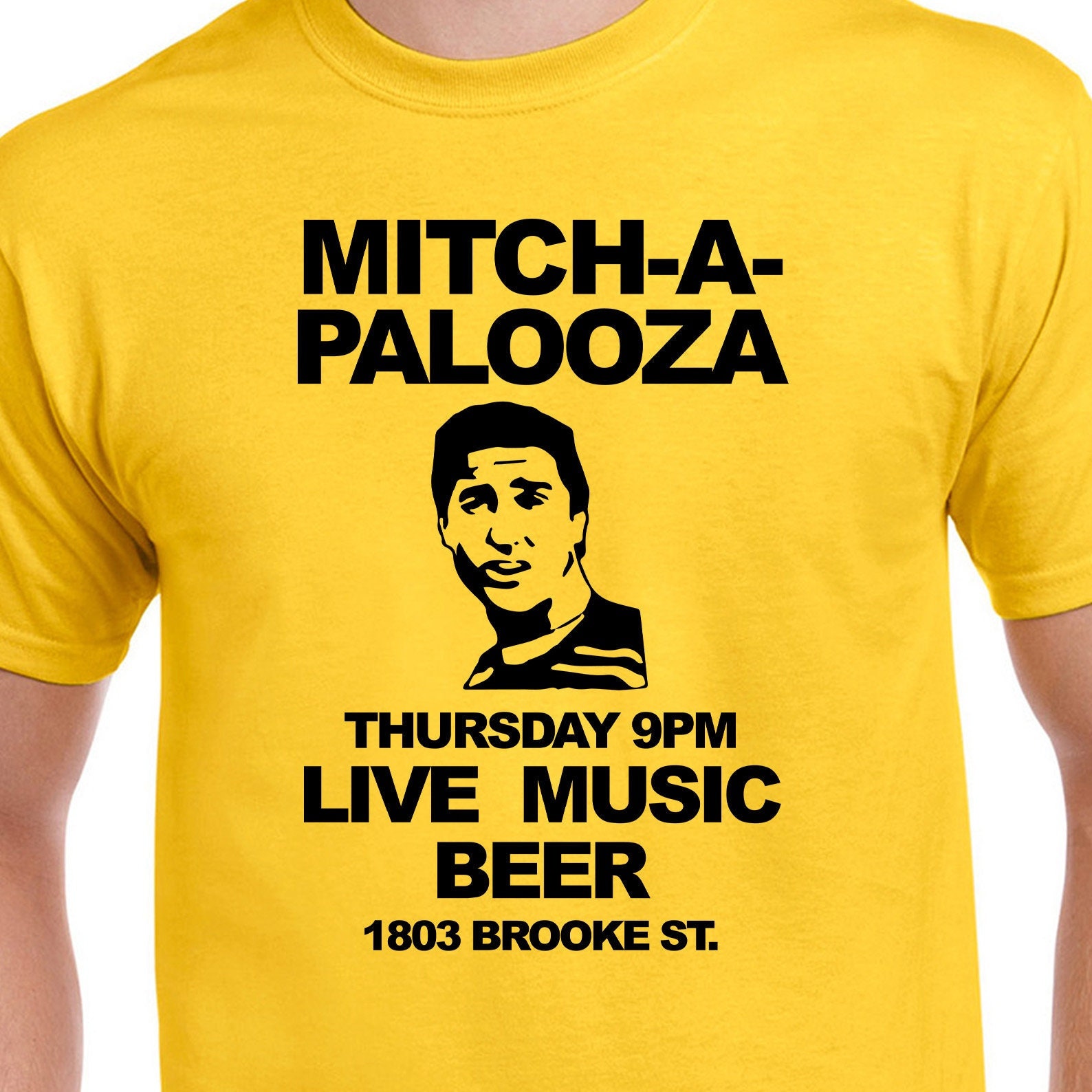 Mitch-A-Palooza Blue And Orange T Shirt Mitch-A-Palooza Blue And Orange T Shirt