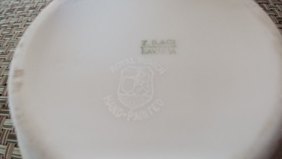 Antique Porcelain Powder Box with Lid Bavarian ZS… - image 10