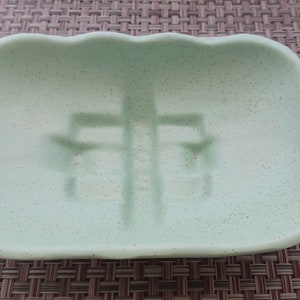 McCoy USA Planter Shallow Green Vintage Multi Use Item Soap Dish Trinket Dish Retro