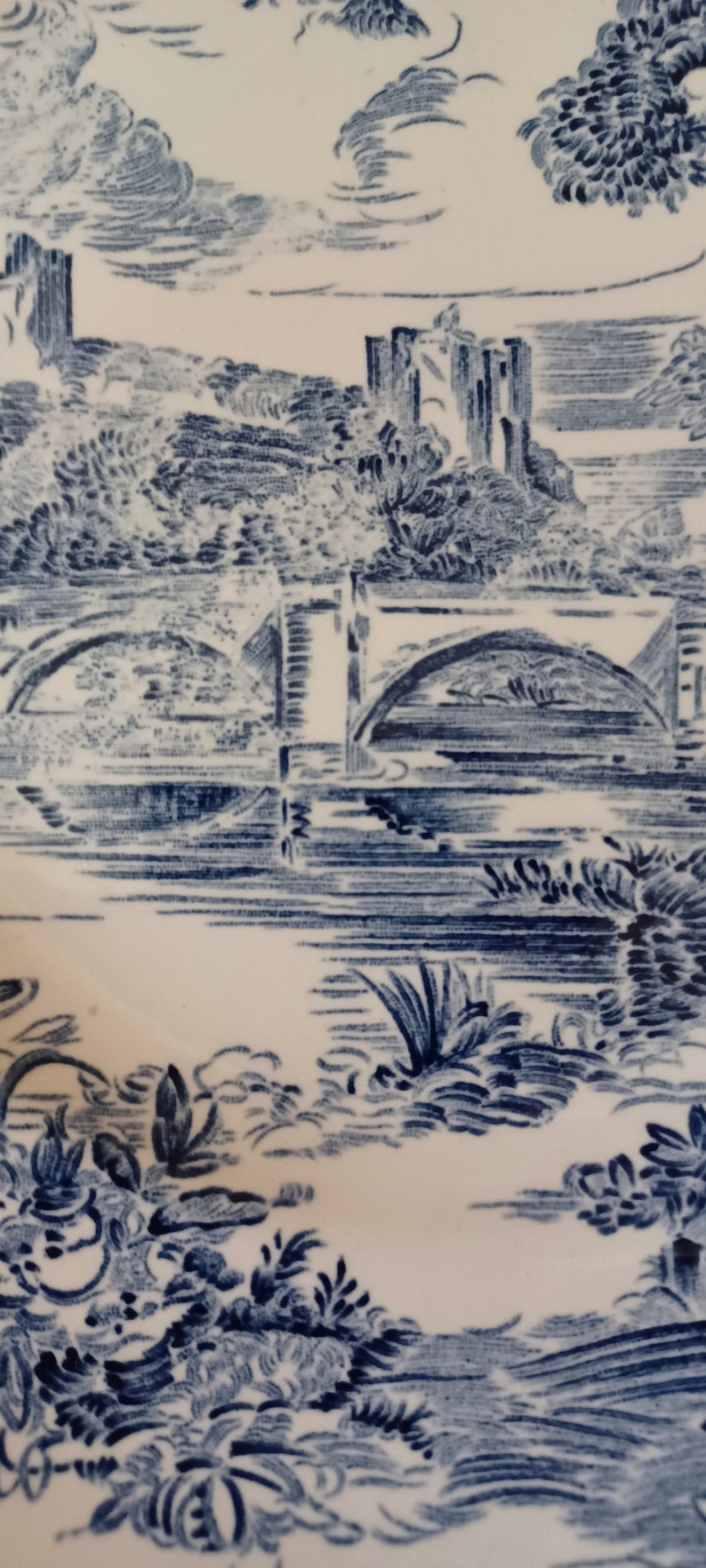 Wedgwood &co LTD countryside Pattern Dinner Plate Vintage Blue White