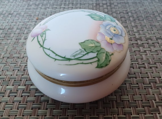 Antique Porcelain Powder Box with Lid Bavarian ZS… - image 4