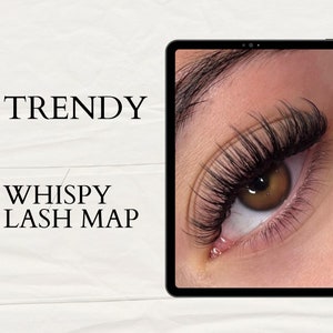 Carte des cils whispy cartographie des cils