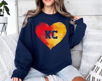 Kansas City Sweatshirt, Kc Football, Retro KC Sweater, Kansas City, Kansas City Pride, KCK Apparel, Kansas City Missouri, KCMO Sweater
