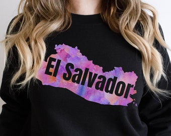 El Salvador, El Salvador Art El Salvador Sweater, Central America Gift, Salvadoran Shirt El Salvador Gift, Salvadoran Gift Salvadoran Sueter