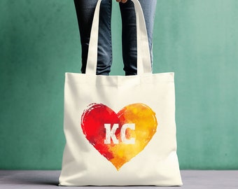 Kansas City Tote Bag, KC Tote, KCK Tote Bag, KcMo Tote Bag, Kansas City Football, KC Tote Bag, Kansas Tote Bag, Kansas City Gift, Kc Gift