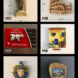 Magnet Holiday Gift 3D Landmark Fridge Decor, France, Italy, London,Japan, San Francisco, Australia, Holland, Switzerland,Spain,World Travel image 8