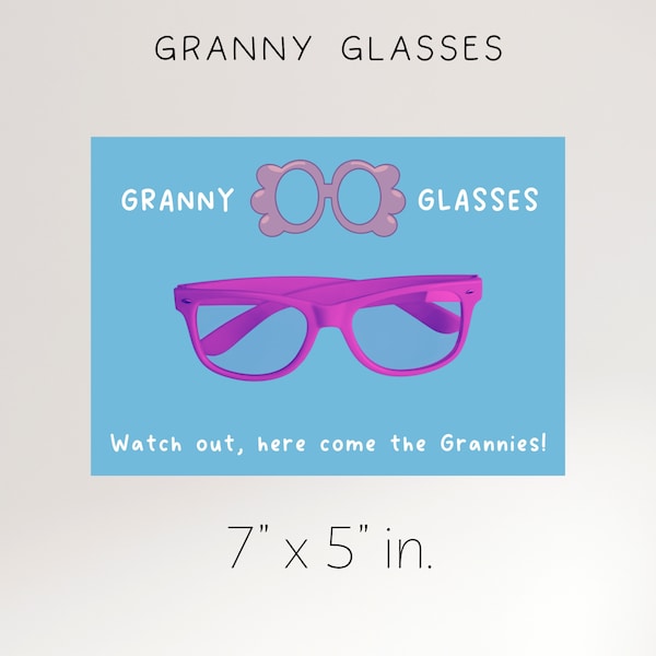 Bluey Granny Glasses Etsy Israel