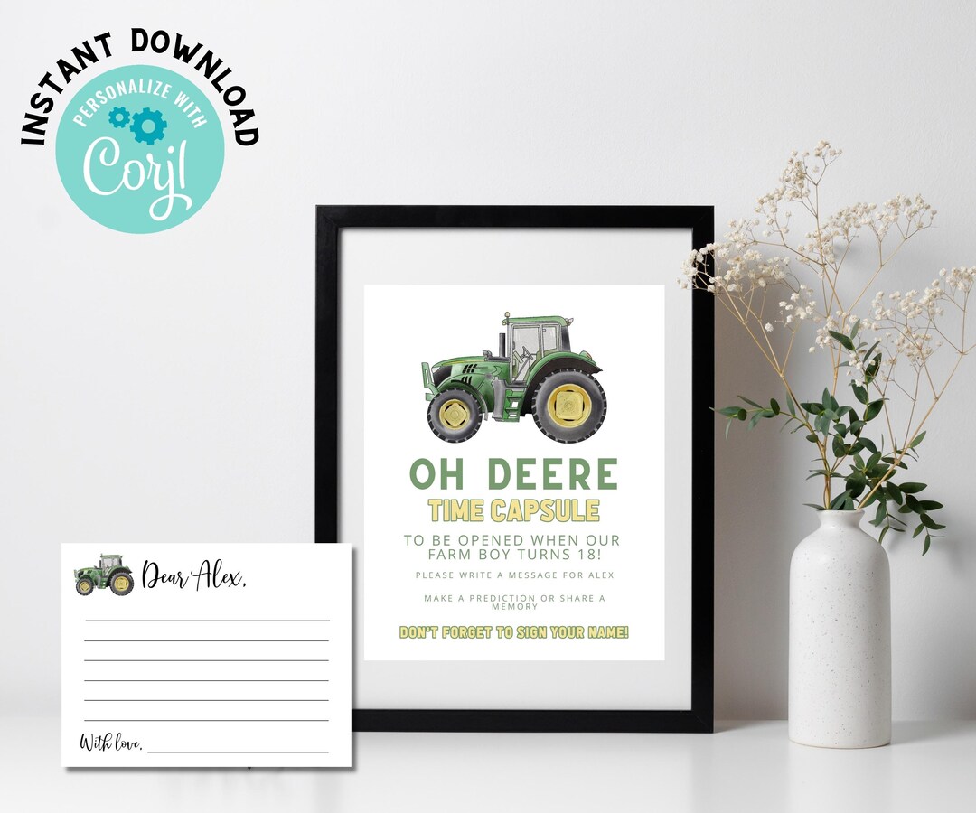 oh-deere-tractor-first-birthday-time-capsule-and-matching-printable-message-cards-tractor-themed-birthday-party-decor-sign-farm-theme-etsy for Free Printable John Deere Tractor Pictures Oh Deere Tractor First Birthday Time Capsule and Matching Printable Message Cards, Tractor Themed Birthday, Party Decor, Sign, Farm Theme - Etsy for Free Printable John Deere Tractor Pictures